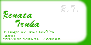 renata trnka business card